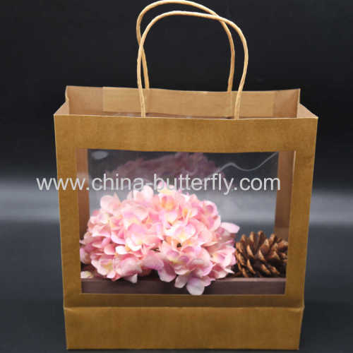 Kraft Paper Bag With Clear Windlow