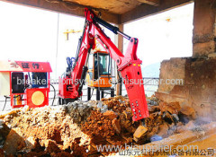 Pedestal Rock Breaker Boom System