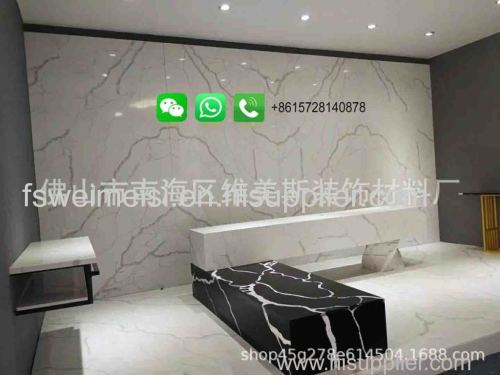 Foshan Weimeisi Customized Kitchen Use Black Marble Table Top for sale