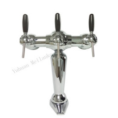 T 4 taps beer dispense bar column for beer equipment