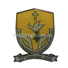 enamel shool lapel pin