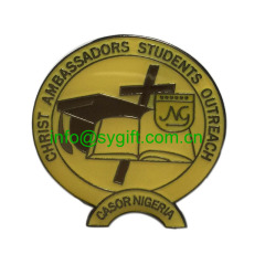 enamel school pin badge