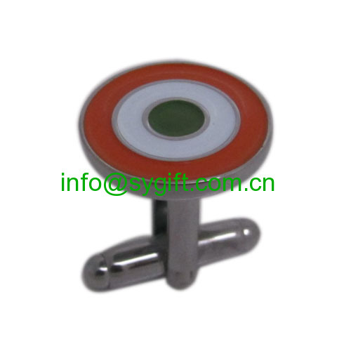 men metal enamel cufflink