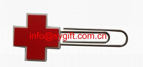 pvc promotional cross bookmark