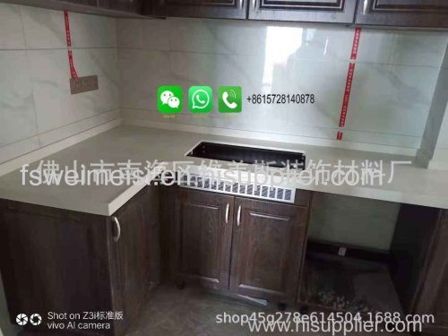 Foshan Yanman Cheap Carrara White Marble Kitchen Island