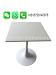 Foshan Weimeisi White Marble Staturio Quartz Top Dining Table