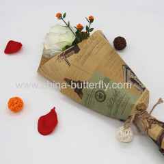 Krat Newspaper Flower Wrap