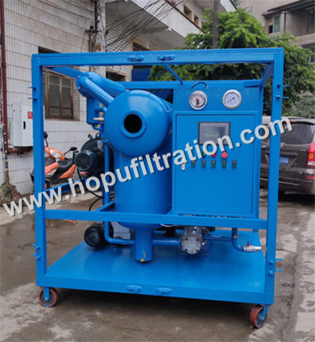 high-efficient Double Stage Vacuum Transformer oil purification plant improving insulation value