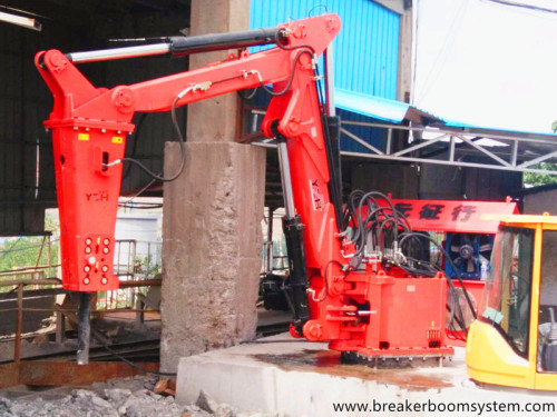 Stationary Hydraulic Rock Breaking Boom Systems