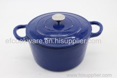 Enamel cast iron casserole with lid