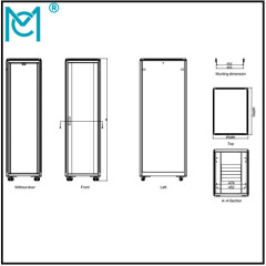 Professional Network Cabinet Server Rack Series SPCC