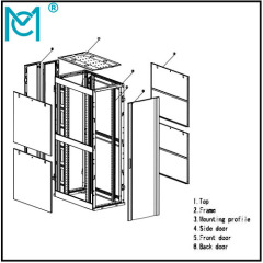 Professional Network Cabinet Server Rack Series SPCC Static loading:1000kg