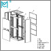 Professional Network Cabinet Server Rack Series SPCC Static loading:1000kg