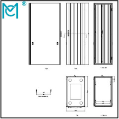 Professional Network Cabinet Server Rack Series SPCC Static loading 1000kg