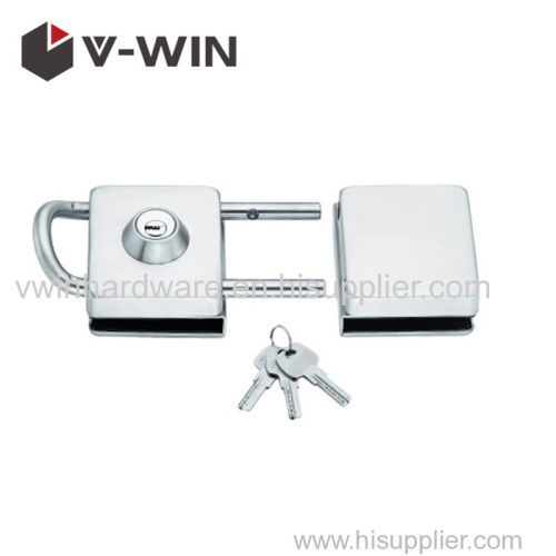 Stainless Steel Frameless Sliding Toughened Glass Door Lock VW-GDL-728 Material of lock: Brass