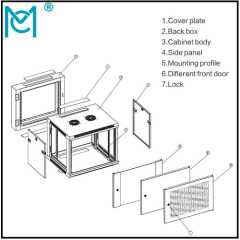 Professional Network Cabinet With permanent Static loading 60KG