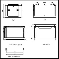 Professional Network Cabinet With permanent Static loading 60KG