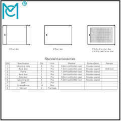 Professional Network Cabinet With permanent Static loading 60KG