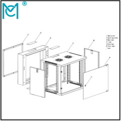 Professional Network Cabinet With permanent Black Static loading 60KG