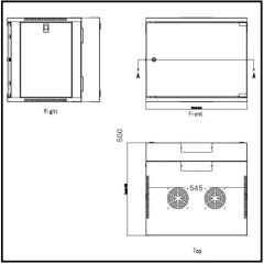 Professional Network Cabinet With permanent Black Static loading 60KG