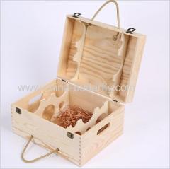 Wood Wine Box 6 Bottles