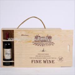 Wood Wine Box 6 Bottles