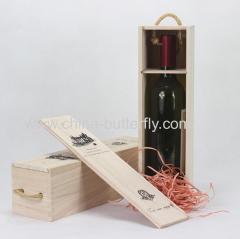 Wood Wine Box Single Bottle