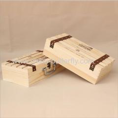 Wood Wine Box 6 Bottles