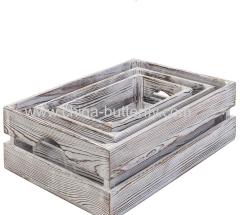 Wooden Storage Crate Planter Crate