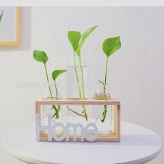 Wooden Shelf For Hydroponics Glassware