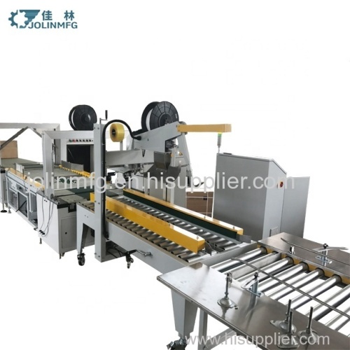 Automatic carton bag packing and conveyor assembly production line for food chemical industry