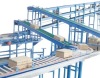 Automatic Motorized Belt Roller Conveyor System for convey cartons boxes in warehouses factories workshop