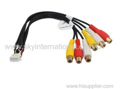 RCA Harness for 12Pin 6 RCA Female Connectors