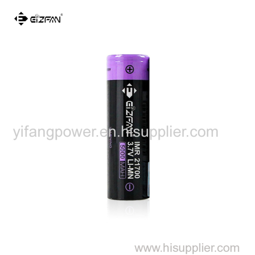 Efan IMR 21700 5000mAh 10A/15A 3.7V battery flat top