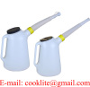 Polyethylene (HDPE) Fluid Fuel Oil Antifreeze Measuring Jug Plastic Pouring Pitcher with Cap & Flexi Spout