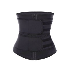 High Quality 7 Steel Boned Slimming Body Shaper Gorset Abdominal Trimmer Belt 2 Belt Latex Waist Trainer Corset