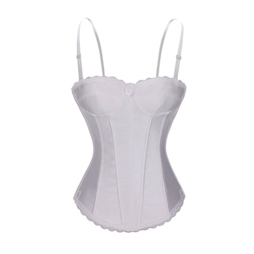 Plus Size White Bridal Corset