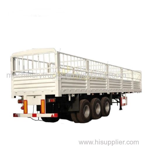 3 axles 40 ton fence cargo truck