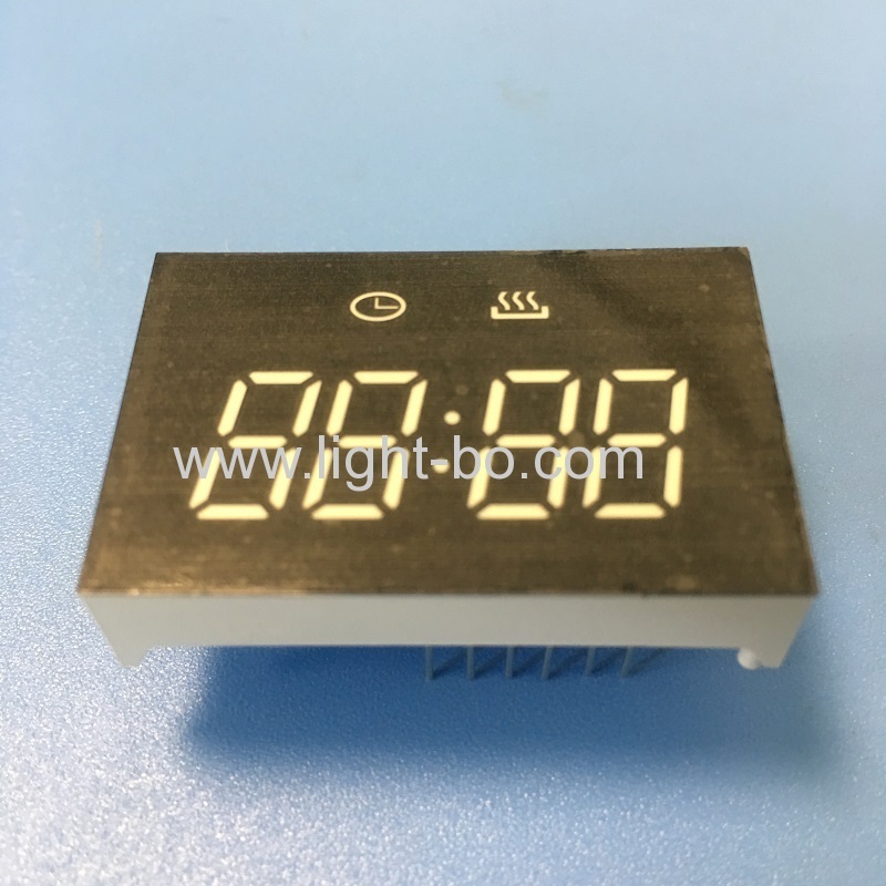 kundenspezifische kostengünstige ultrahelle weiße 4-stellige 7-Segment-LED-Uhr für Mini-Ofen-Timer