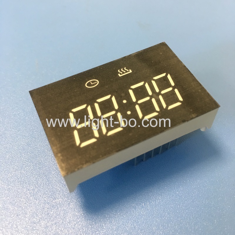 Customized low cost Ultra bright white 4 digit 7 segment led clock dispaly for Mini Oven Timer