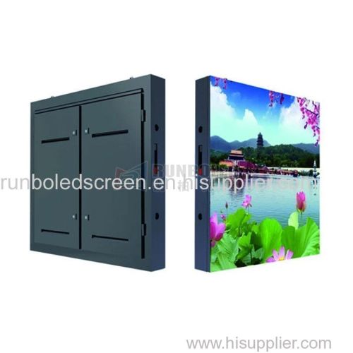 P6 Outdoor TV LED Display with Iron Cabinet for Roof Building Fixed Installation