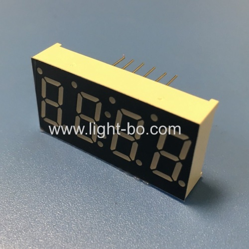 Ultra bright yellow 4 digit 7 segment led display for temperature humidity indicator
