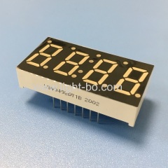 Ultra bright yellow common cathode 4 digit 7 segment led display for temperature humidity indicator