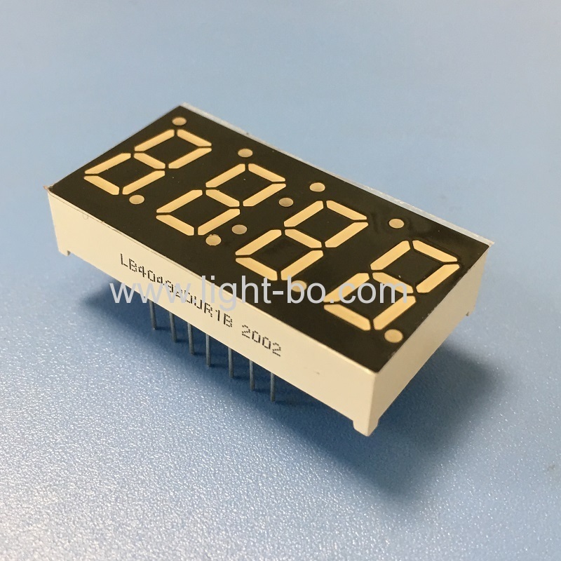 catodo comune con display a led a 7 segmenti a 4 cifre ultra rosso personalizzato per il regolatore di temperatura