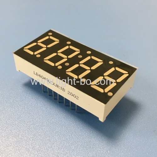 Customized ultra red 4 Digit 7 Segment LED Display common cathode for temperature controller