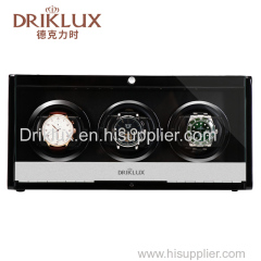 DRIKLUX Luxury Square High Quality Wooden Automatic Triple Watch Winder Box