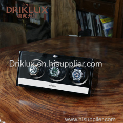 DRIKLUX Luxury Square High Quality Wooden Automatic Triple Watch Winder Box