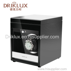 DRIKLUX Wooden Watch Winder Black Automatic Rotations Watch Shaker For Single Watch