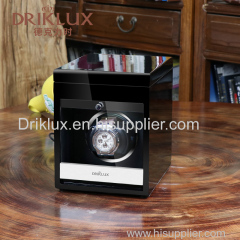 DRIKLUX Wooden Watch Winder Black Automatic Rotations Watch Shaker For Single Watch