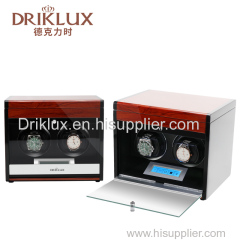 DRIKLUX New Style High Quality Luxury Wooden Automatic Double Watch Winder